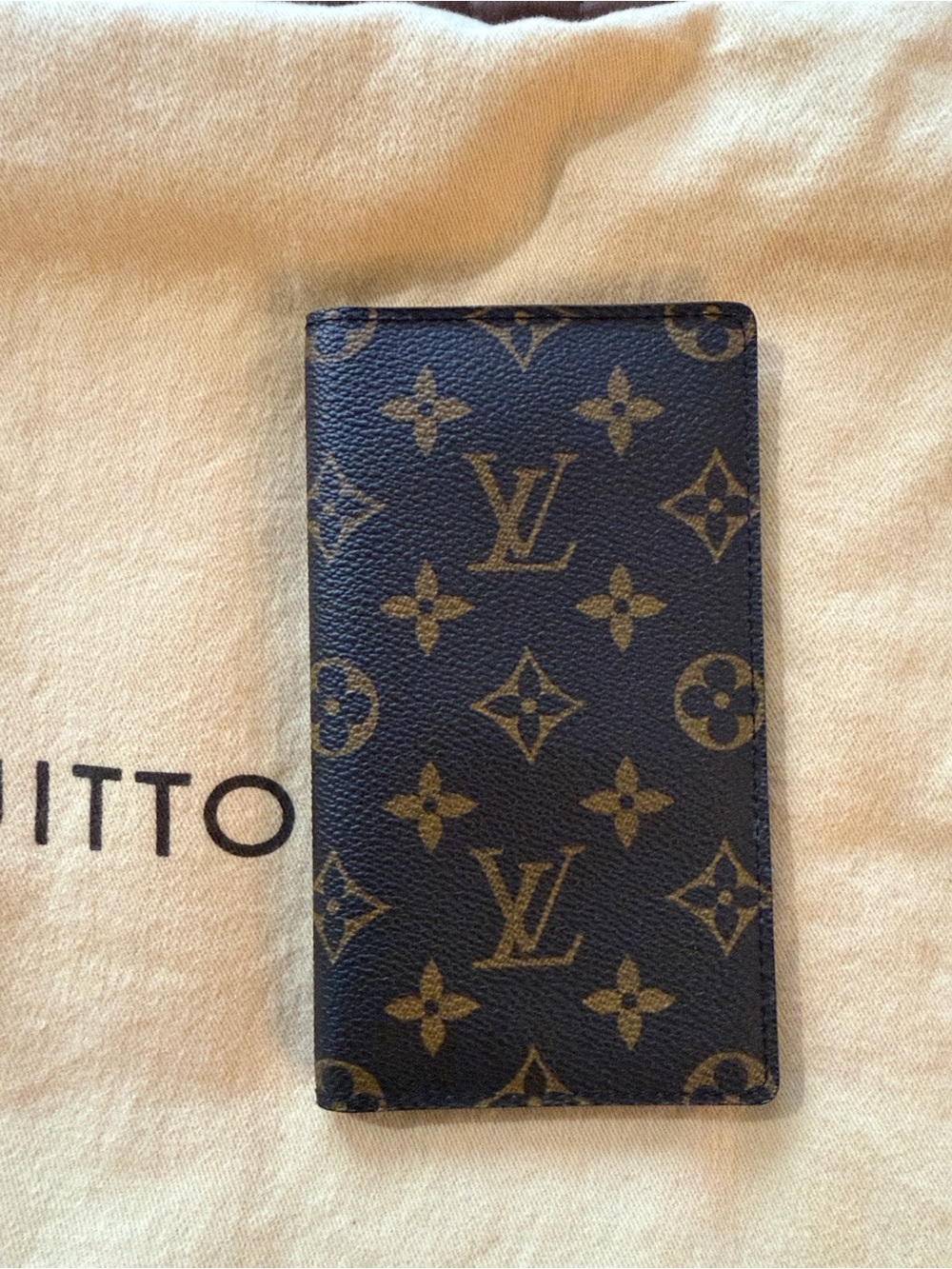 Authentic Louis Vuitton Slim Monogram Wallet/Checkbook Cover/Passport Holder - Picture 5 of 6